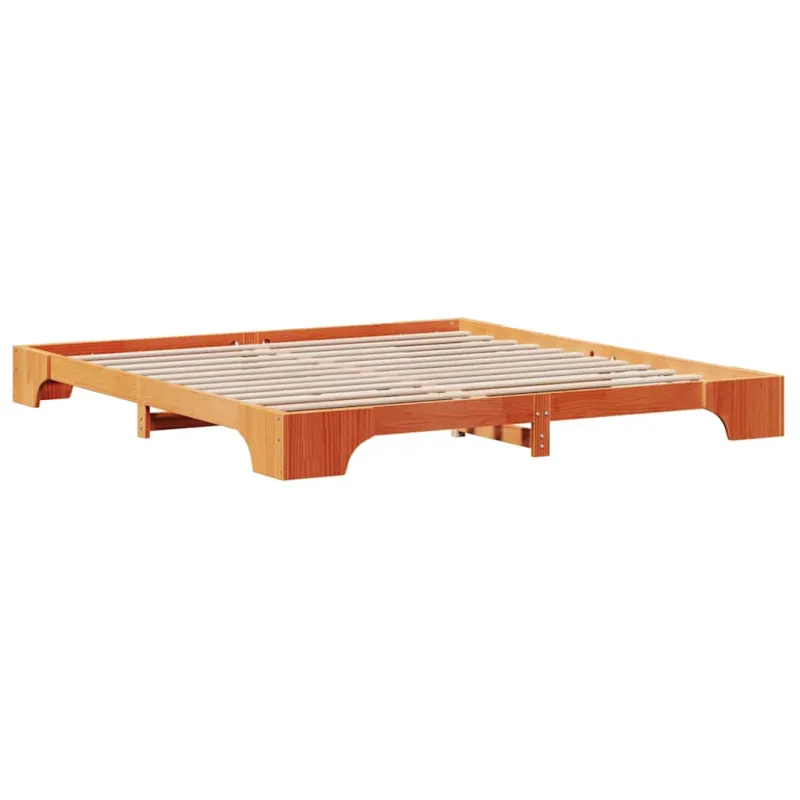Lovos rėmas Vaško ruda 200 x 200 cm Kietos pušies mediena