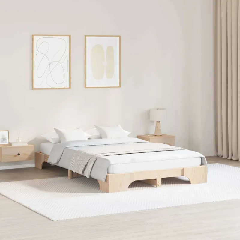 Lovos rėmas Natūrali 120 x 200 cm Kietos pušies mediena