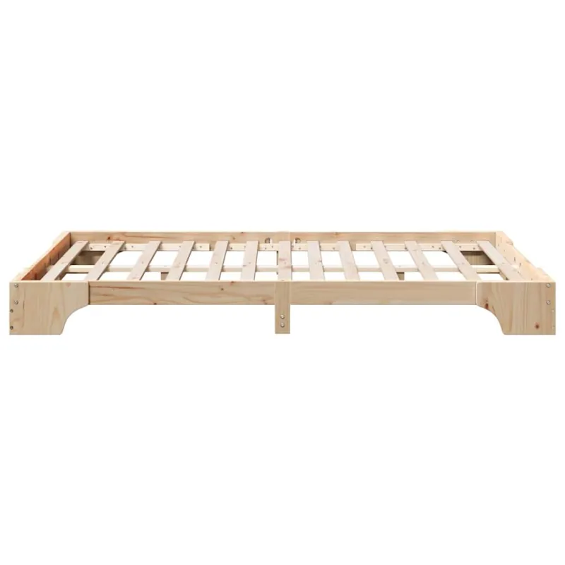 Lovos rėmas Natūrali 140 x 190 cm Kietos pušies mediena