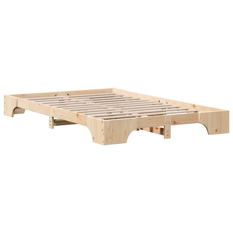 Lovos rėmas Natūrali 135 x 190 cm Kietos pušies mediena
