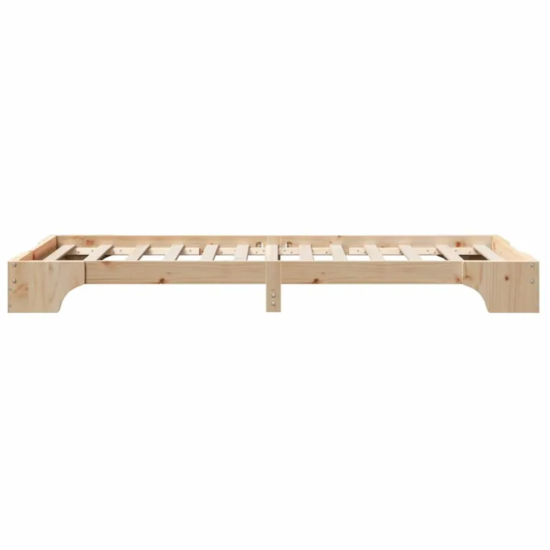Lovos rėmas Natūrali 100 x 200 cm Kietos pušies mediena