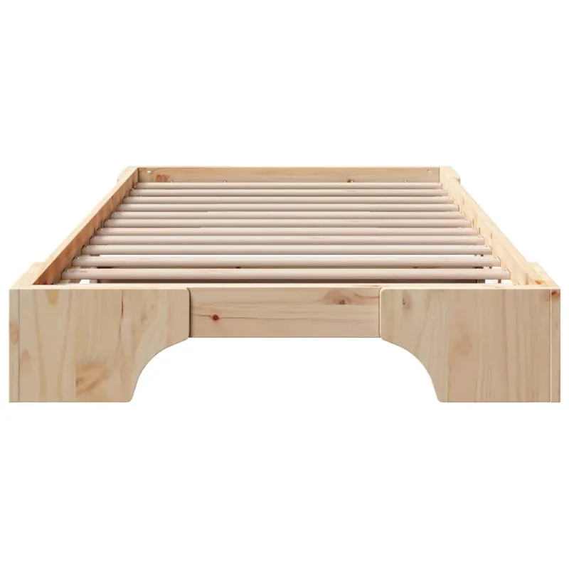 Lovos rėmas Natūrali 75 x 190 cm Kietos pušies mediena