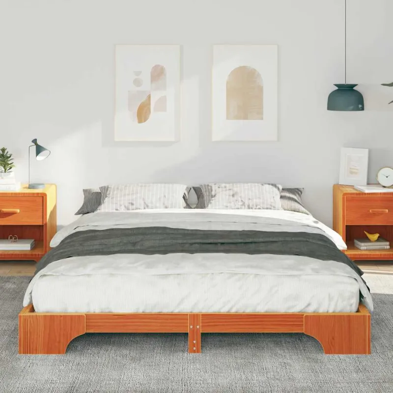 Lovos rėmas Ruda 160 x 210 cm Kietos pušies mediena