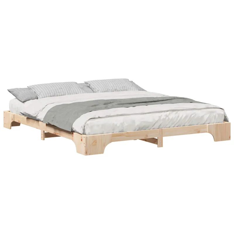 Lovos rėmas Ruda 200 x 210 cm Kietos pušies mediena