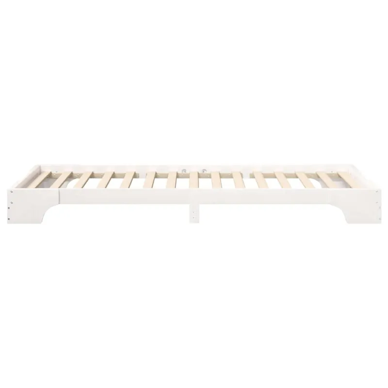 Lovos rėmas Balta 100 x 220 cm Kietos pušies mediena