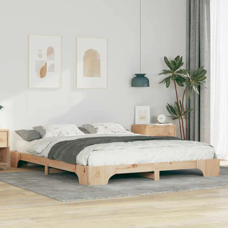 Lovos rėmas Ruda 160 x 220 cm Kietos pušies mediena