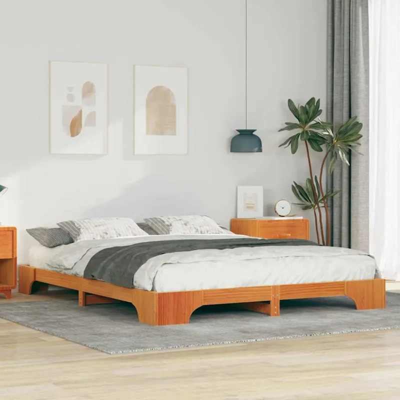 Lovos rėmas Ruda 160 x 220 cm Kietos pušies mediena