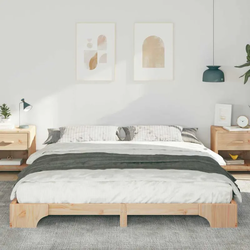 Lovos rėmas Ruda 200 x 220 cm Kietos pušies mediena