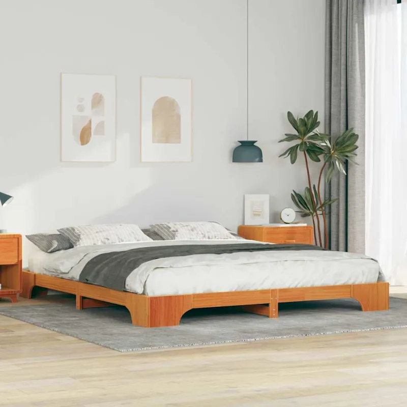Lovos rėmas Ruda 200 x 220 cm Kietos pušies mediena