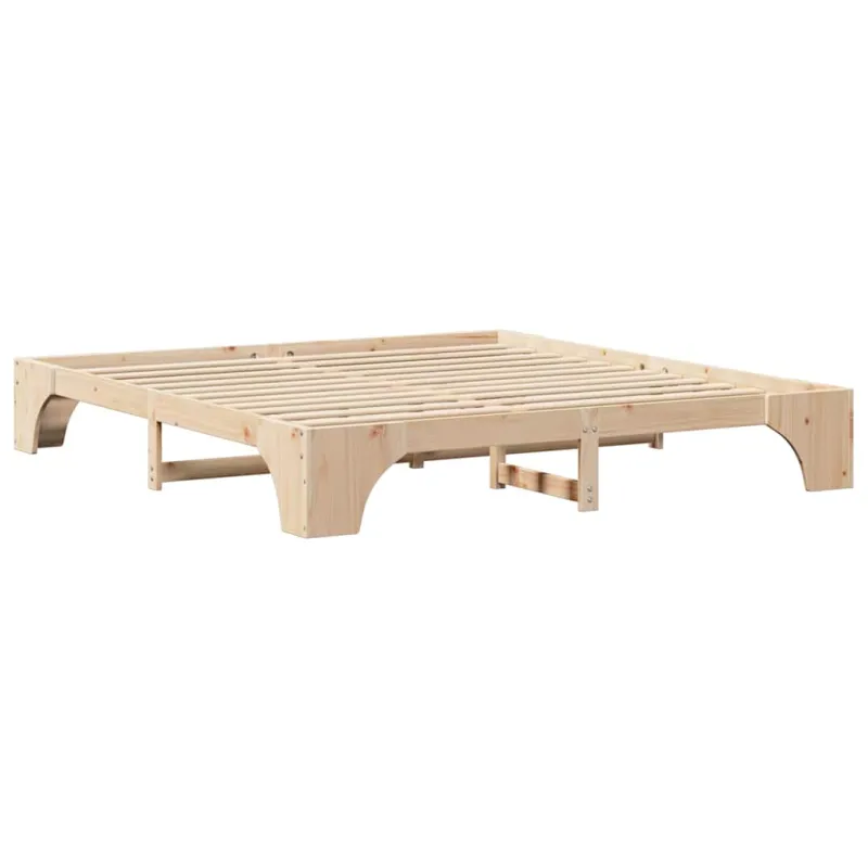 Lovos rėmas Natūrali 200 x 200 cm Kietos pušies mediena
