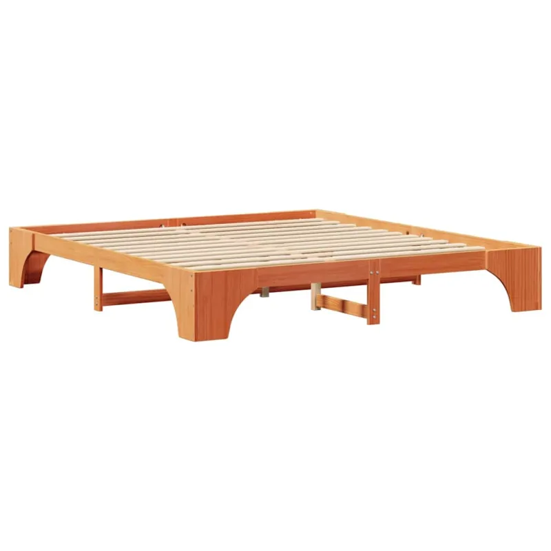 Lovos rėmas Vaško ruda 180 x 200 cm Kietos pušies mediena