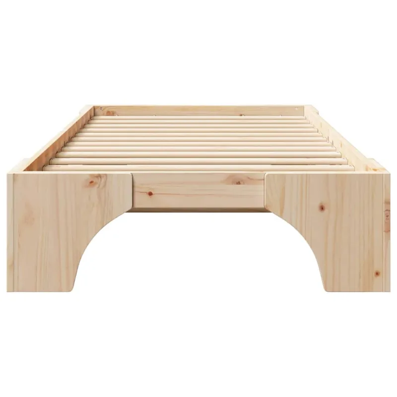 Lovos rėmas Natūrali 90 x 200 cm Kietos pušies mediena