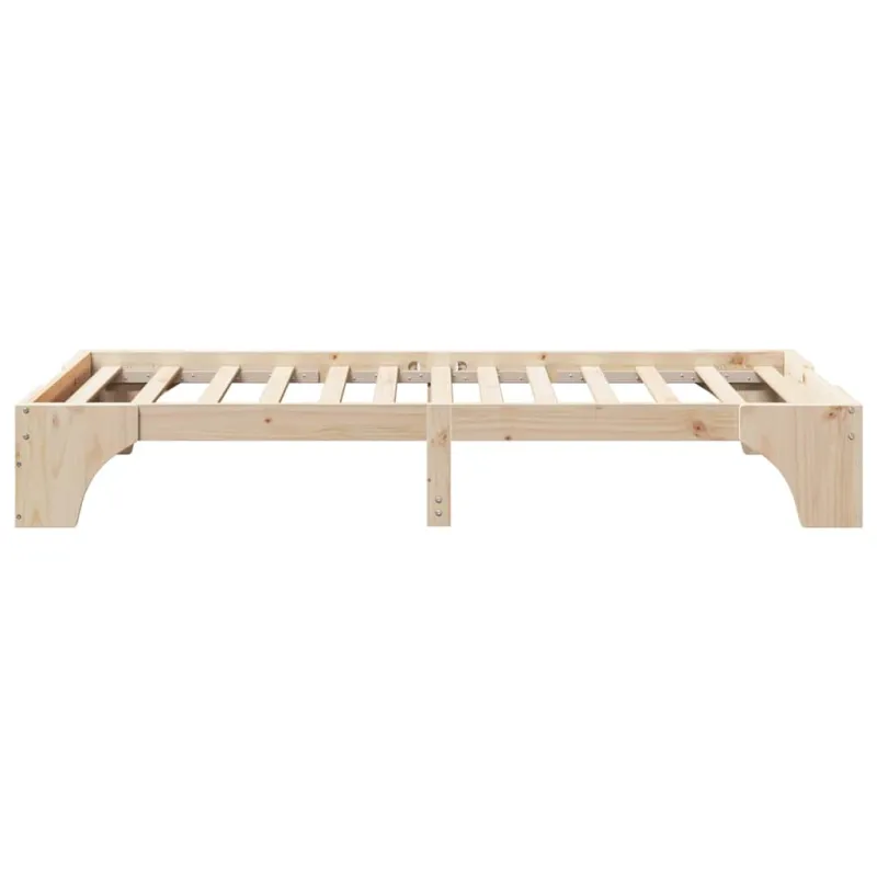Lovos rėmas Natūrali 90 x 200 cm Kietos pušies mediena