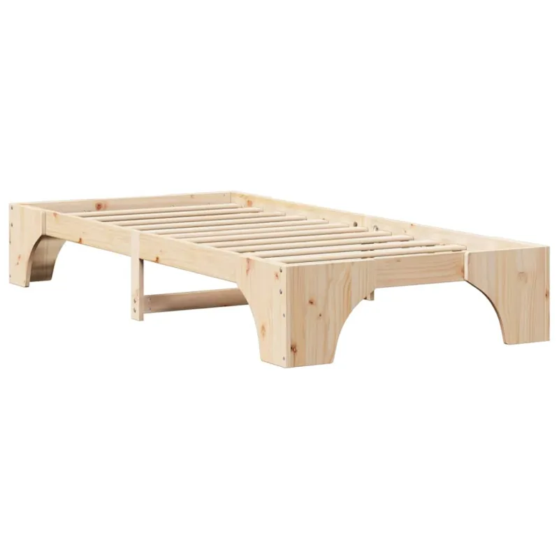 Lovos rėmas Natūrali 90 x 200 cm Kietos pušies mediena