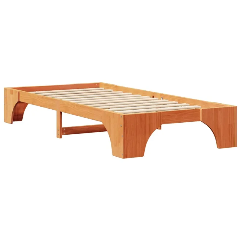 Lovos rėmas Vaško ruda 90 x 190 cm Kietos pušies mediena