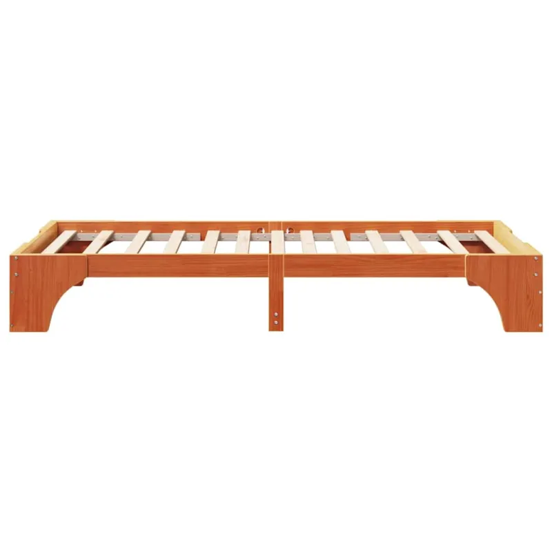 Lovos rėmas Vaško ruda 75 x 190 cm Kietos pušies mediena