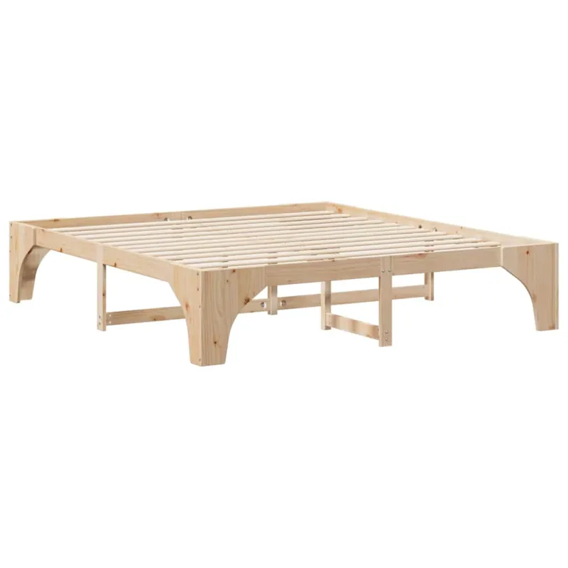 Lovos rėmas Ruda 200 x 200 cm Kietos pušies mediena