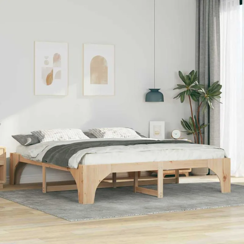 Lovos rėmas Ruda 180 x 200 cm Kietos pušies mediena
