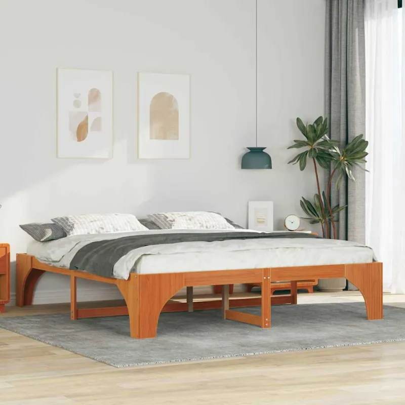 Lovos rėmas Ruda 180 x 200 cm Kietos pušies mediena