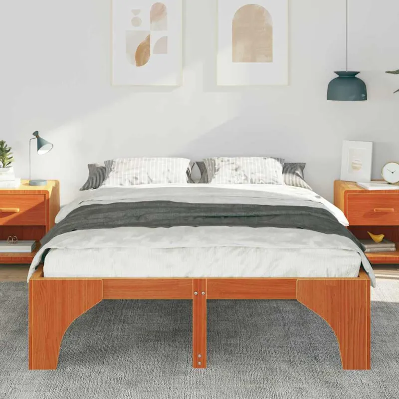 Lovos rėmas Ruda 160 x 200 cm Kietos pušies mediena
