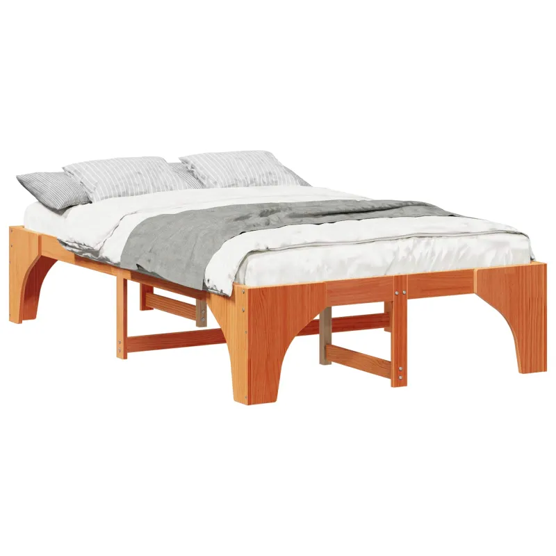 Lovos rėmas Ruda 135 x 190 cm Kietos pušies mediena