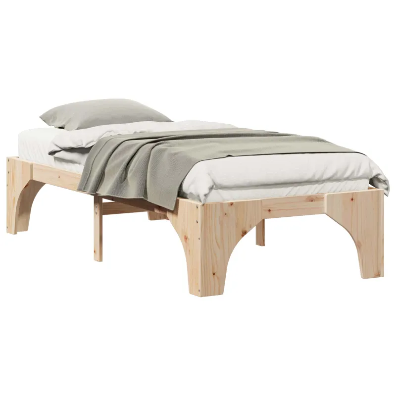 Lovos rėmas Ruda 75 x 190 cm Kietos pušies mediena