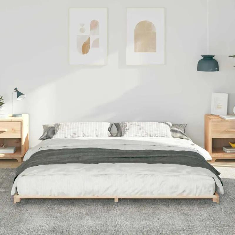 Lovos rėmas Ruda 200 x 200 cm Kietos pušies mediena
