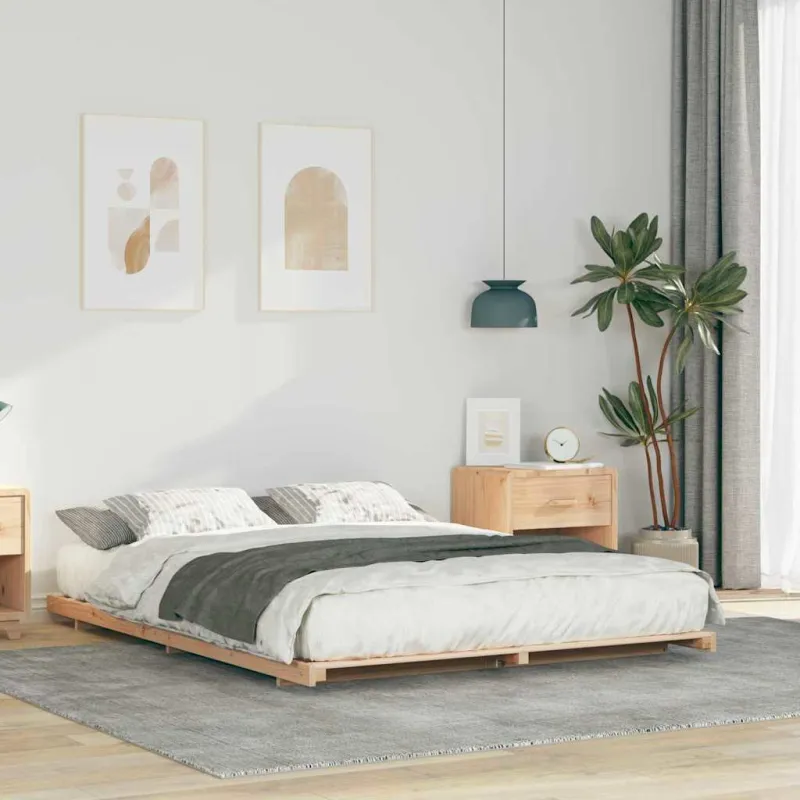 Lovos rėmas Ruda 150 x 200 cm Kietos pušies mediena