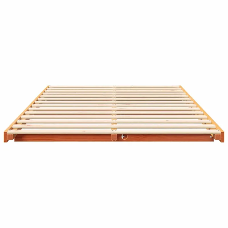 Lovos rėmas Vaško ruda 135 x 190 cm Kietos pušies mediena