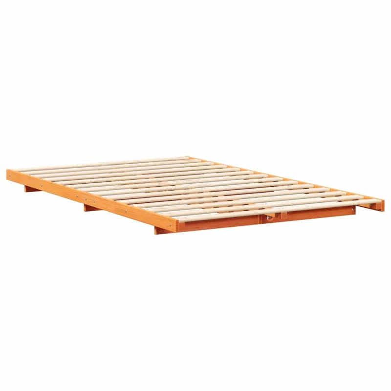 Lovos rėmas Vaško ruda 135 x 190 cm Kietos pušies mediena