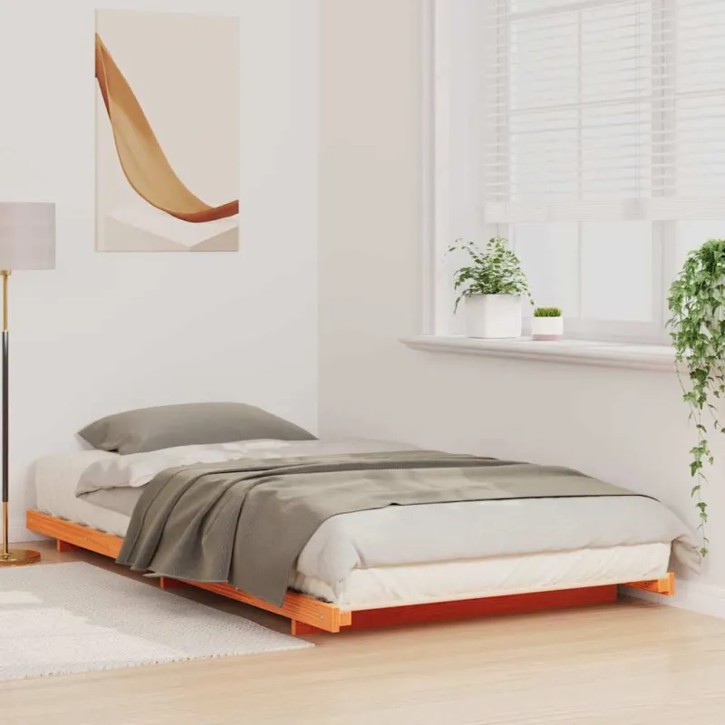 Lovos rėmas Vaško ruda 80 x 220 cm Kietos pušies mediena