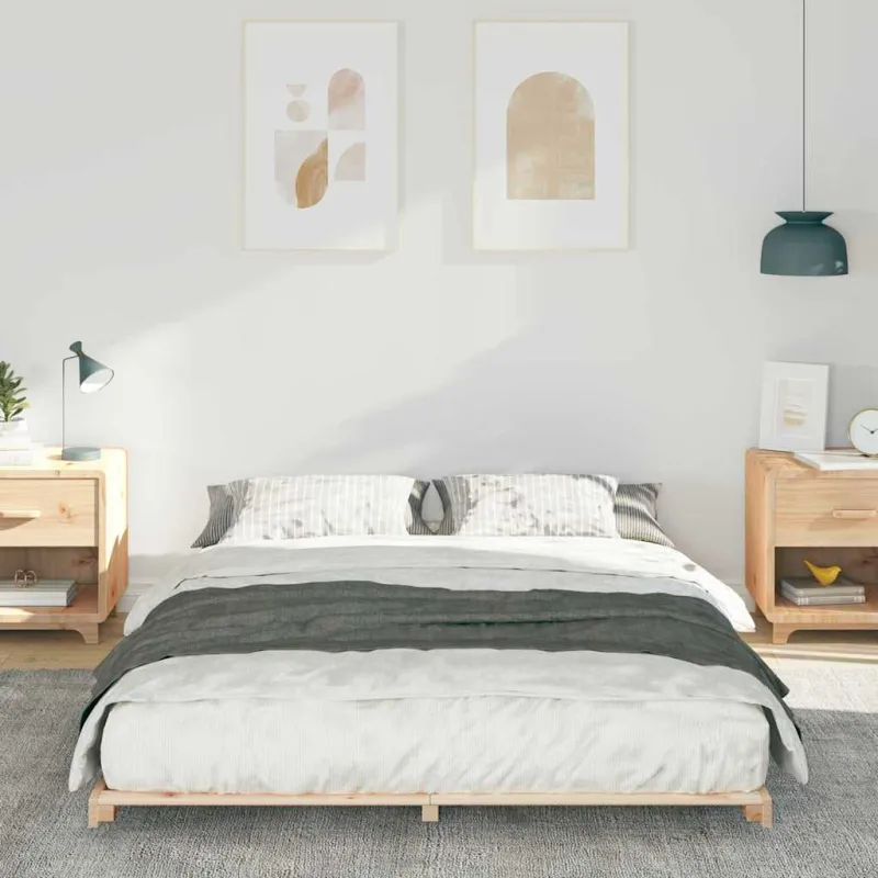 Lovos rėmas Ruda 160 x 220 cm Kietos pušies mediena