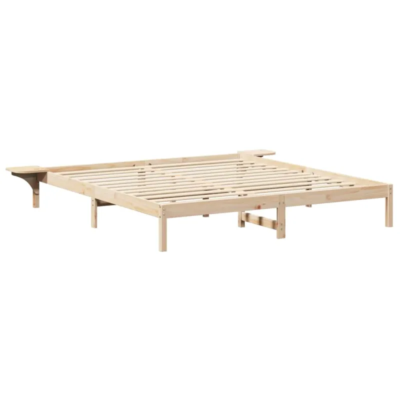Lovos rėmas Natūrali 200 x 200 cm Kietos pušies mediena