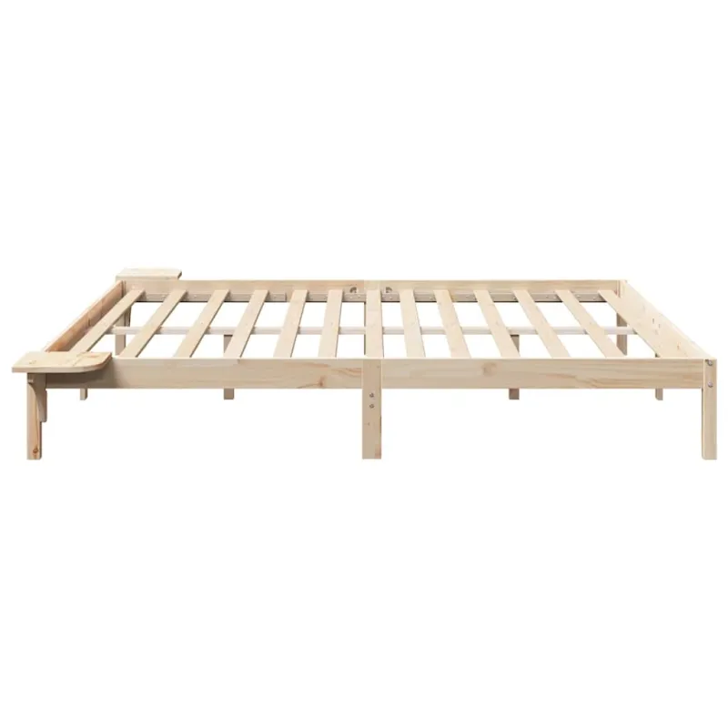 Lovos rėmas Natūrali 200 x 200 cm Kietos pušies mediena