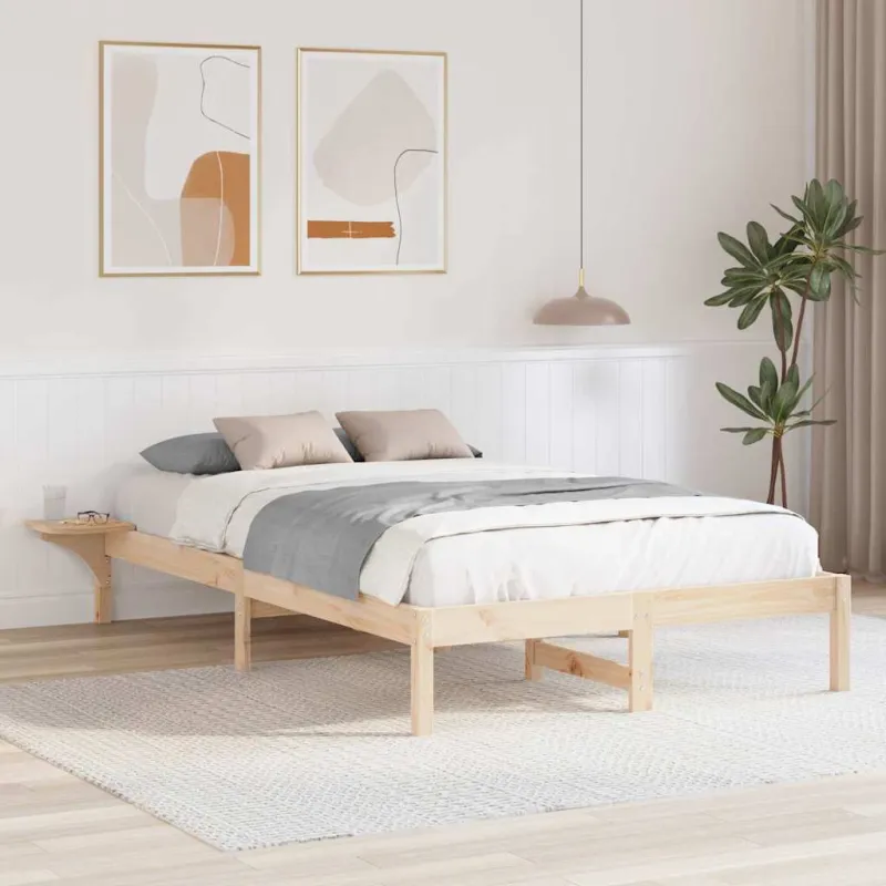 Lovos rėmas Natūrali 120 x 200 cm Kietos pušies mediena