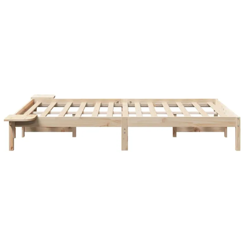 Lovos rėmas Natūrali 135 x 190 cm Kietos pušies mediena