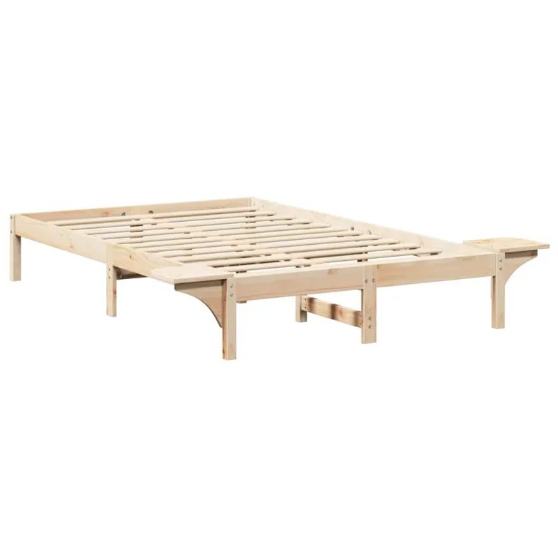 Lovos rėmas Natūrali 135 x 190 cm Kietos pušies mediena
