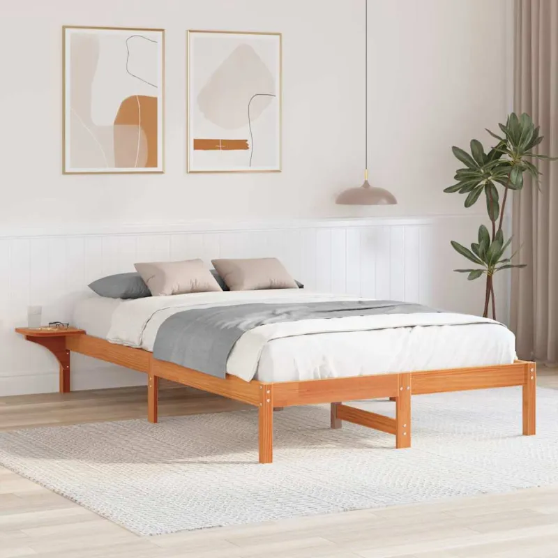 Lovos rėmas Vaško ruda 135 x 190 cm Kietos pušies mediena