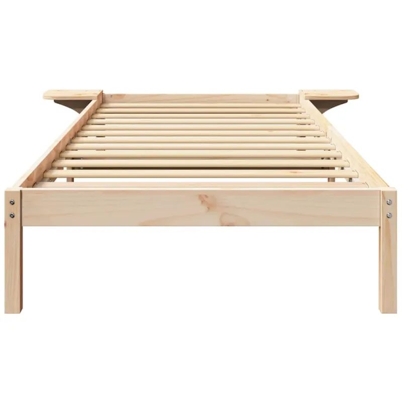 Lovos rėmas Natūrali 100 x 200 cm Kietos pušies mediena