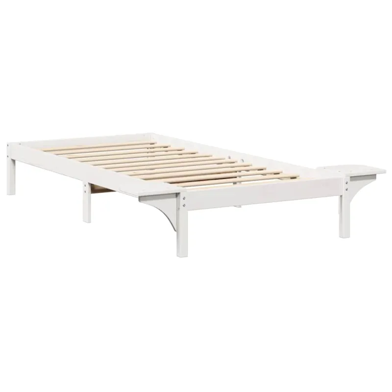 Lovos rėmas Balta 100 x 200 cm Kietos pušies mediena