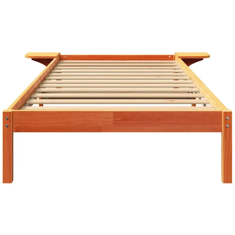 Lovos rėmas Vaško ruda 90 x 190 cm Kietos pušies mediena