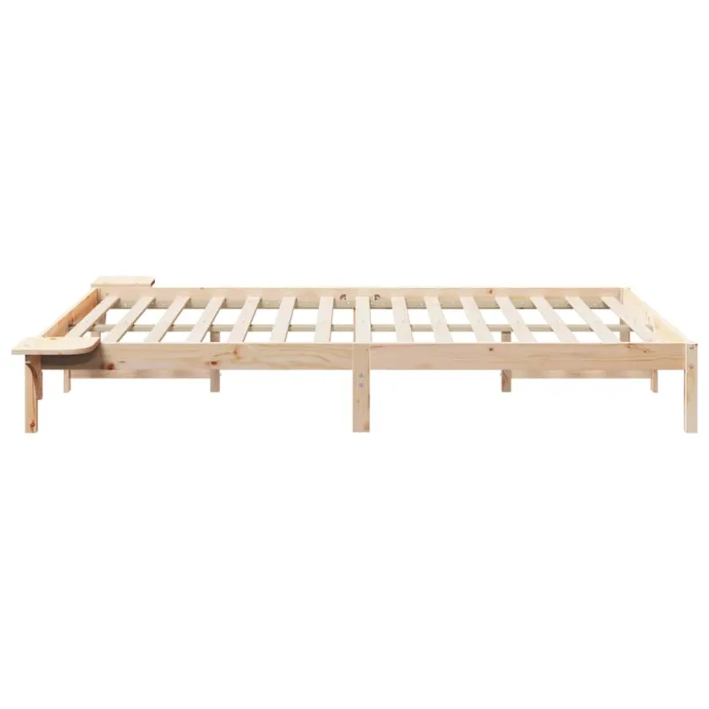 Lovos rėmas su šoninėmis stalelėmis Natūrali 140 x 210 cm