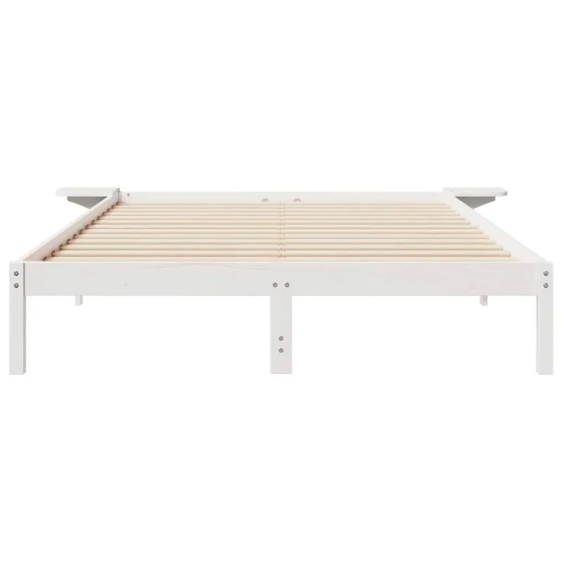 Lovos rėmas su šoninėmis stalelėmis Balta 160 x 210 cm