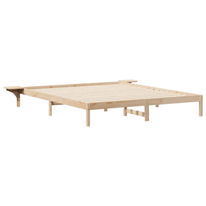 Lovos rėmas su šoninėmis stalelėmis Natūrali 180 x 210 cm