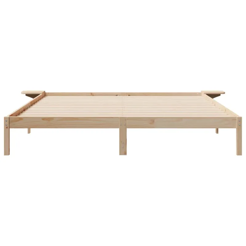 Lovos rėmas su šoninėmis stalelėmis Natūrali 180 x 210 cm
