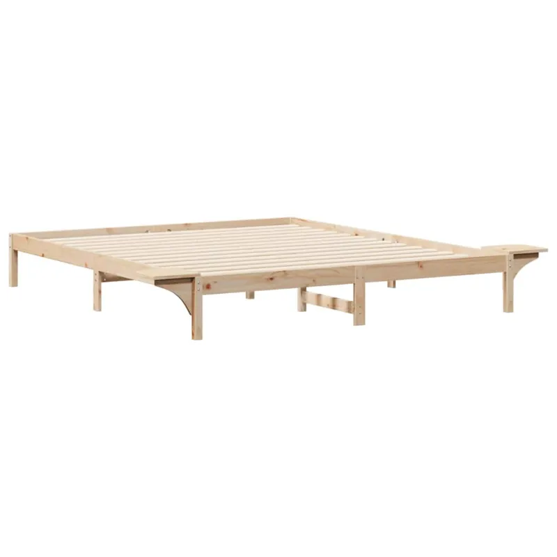 Lovos rėmas su šoninėmis stalelėmis Natūrali 180 x 210 cm