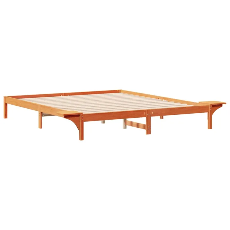 Lovos rėmas su šoninėmis stalelėmis Vaško ruda 180 x 210 cm