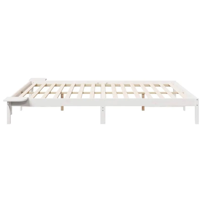 Lovos rėmas su šoninėmis stalelėmis Balta 200 x 210 cm