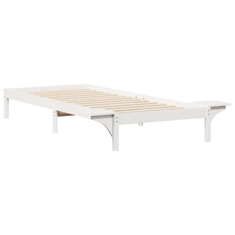 Lovos rėmas su šoninėmis stalelėmis Balta 80 x 220 cm