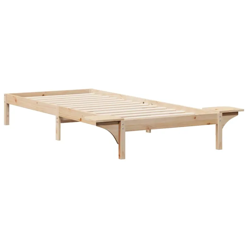 Lovos rėmas su šoninėmis stalelėmis Natūrali 100 x 220 cm